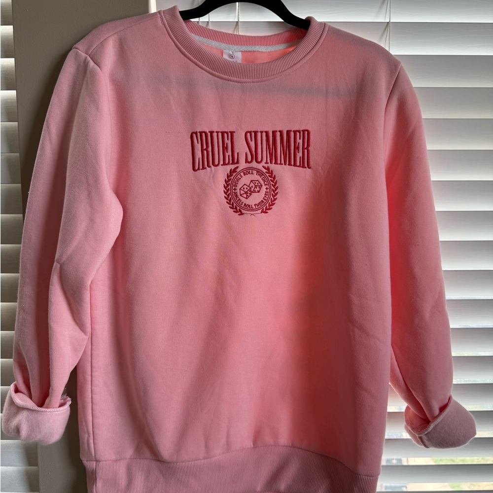 Taylor Swift inspired cruel summer embroidered pullover